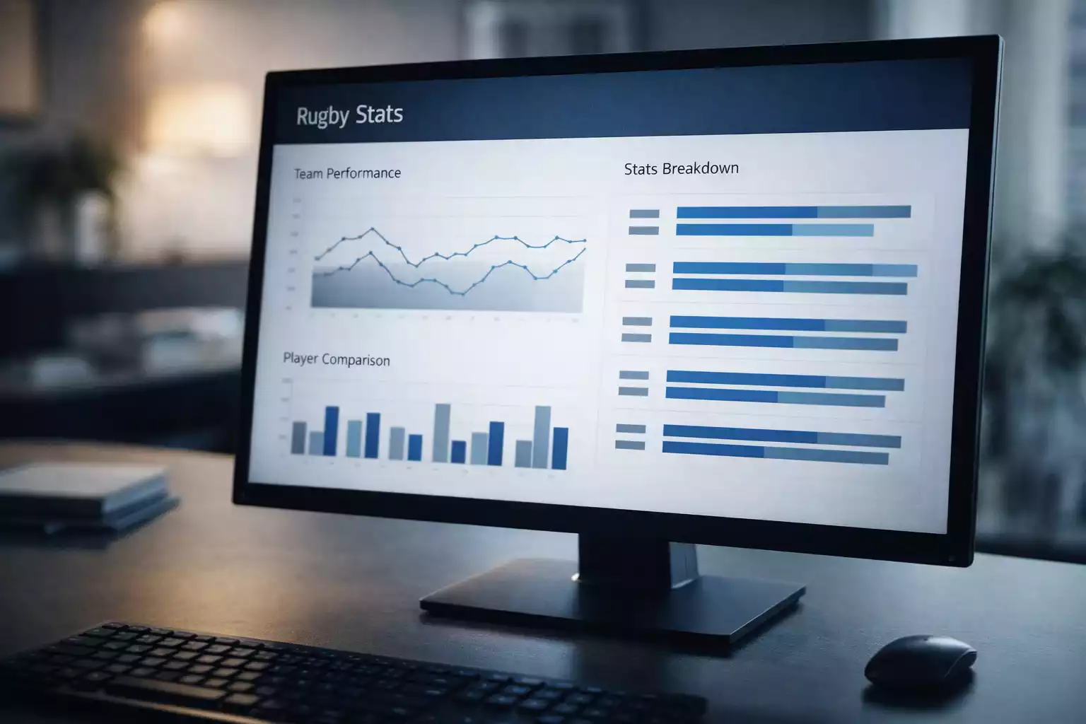 Analyse statistique de performance rugby sur écran
